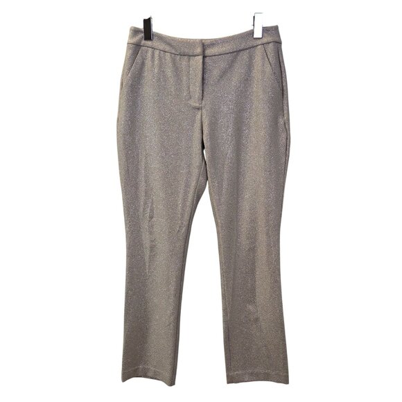 NWT INC International Concepts Glam Refresh Straight Leg Glitter Pants Size 2 - Picture 1 of 10